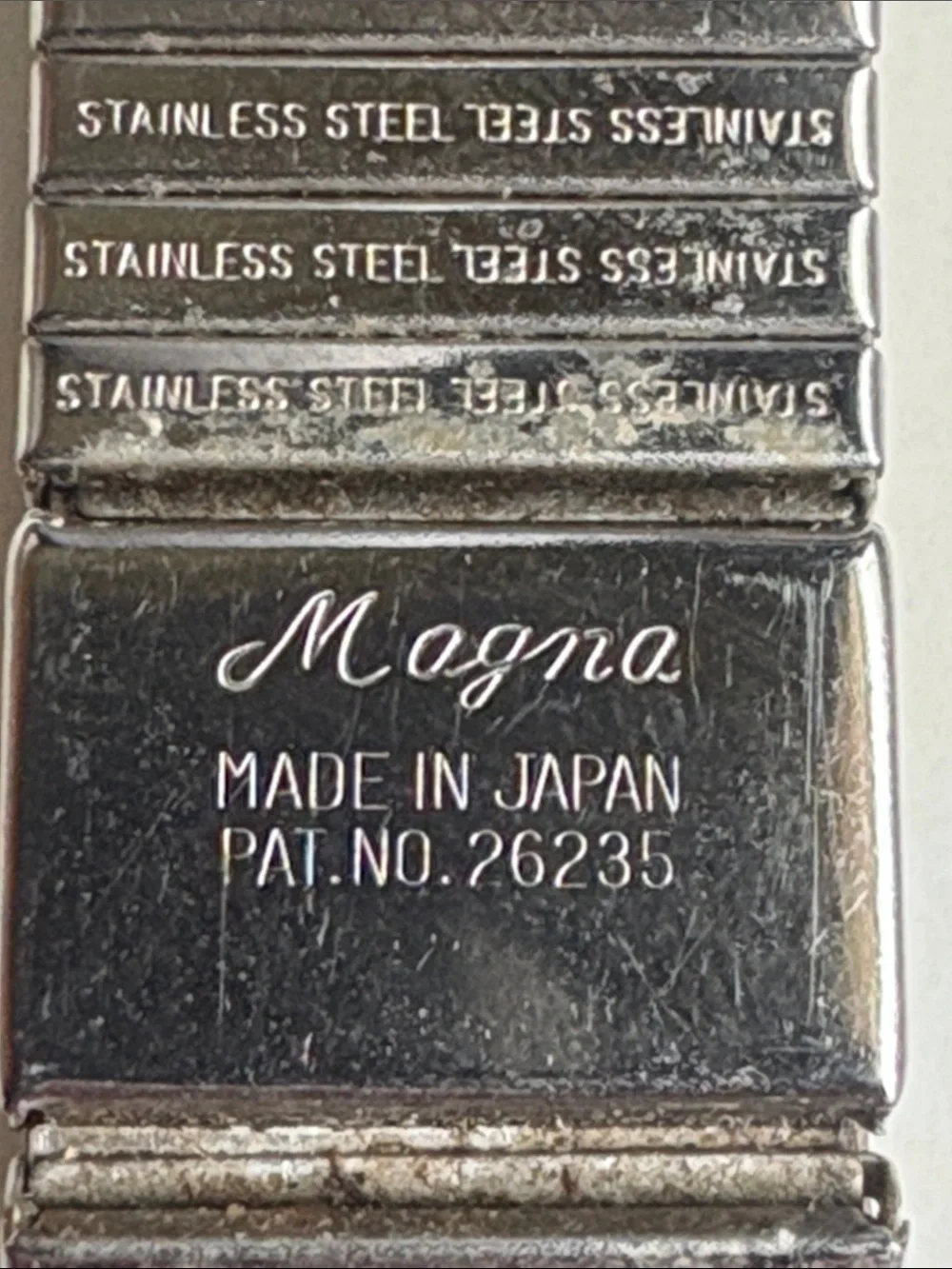Magna Japan Stainless Steel Expansion Bracelet - Silver